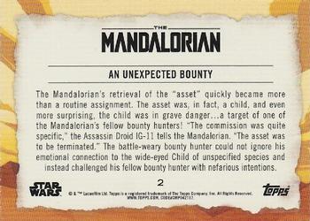 2020 Topps Star Wars The Mandalorian Journey of the Child #2 An Unexpected Bounty Back