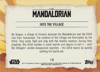 2020 Topps Star Wars The Mandalorian Journey of the Child #12 Into the Village Back