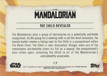 2020 Topps Star Wars The Mandalorian Journey of the Child #17 The Child Revealed Back