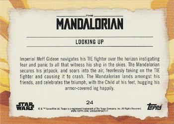 2020 Topps Star Wars The Mandalorian Journey of the Child #24 Looking Up Back