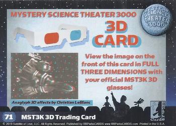 2019 RRParks Mystery Science Theater 3000 Series Three - Anaglyph 3D #71 J. Elvis' ship docking Back