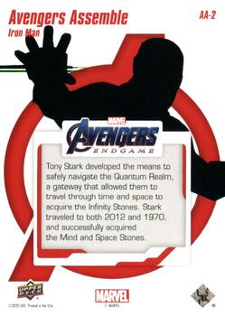 2020 Upper Deck Marvel Avengers Endgame & Captain Marvel - Avengers Assemble #AA-2 Iron Man Back