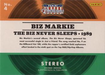 2015 Panini Americana - Certified Albums Silver #4 Biz Markie Back