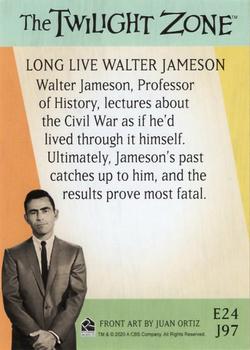 2020 Rittenhouse Twilight Zone Archives #J97 Long Live Walter Jameson Back