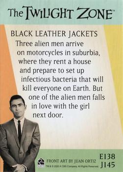 2020 Rittenhouse Twilight Zone Archives #J145 Black Leather Jackets Back