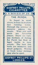 1924 Godfrey Phillips Fish #20 Perch Back