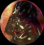 1995 Topps Star Wars Caps - Galaxy Caps #9 Darth Vader Front