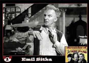 2016 RRParks Chronicles of the Three Stooges - Emil Sitka #ES1 Emil Sitka early life Front