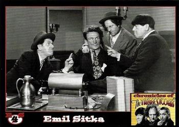 2016 RRParks Chronicles of the Three Stooges - Emil Sitka #ES4 Credits - 1950-1958 Front