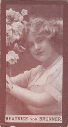 1908 Scissors Actresses/Beauties #19 Beatrice von Brunner Front