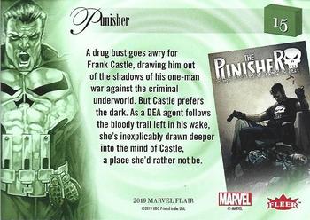 2019 Flair Marvel - Gold #15 Punisher Back