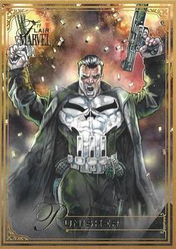 2019 Flair Marvel - Gold #15 Punisher Front