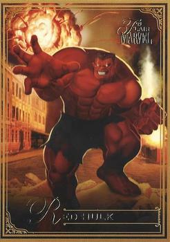 2019 Flair Marvel - Gold #62 Red Hulk Front