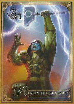 2019 Flair Marvel - Gold #63 Ronan The Accuser Front