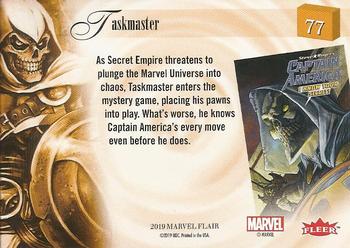 2019 Flair Marvel - Gold #77 Taskmaster Back