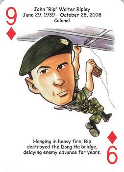 2019 Hero Decks United States Marines Battle Heroes Playing Cards #9♦ John Walter Ripley Front