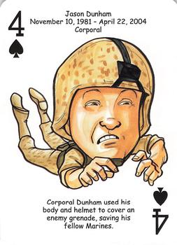 2019 Hero Decks United States Marines Battle Heroes Playing Cards #4♠ Jason Dunham Front