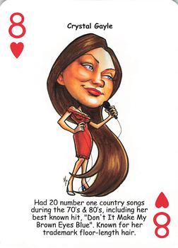 2019 Hero Decks Country Music Legends Playing Cards #8♥ Crystal Gayle Front