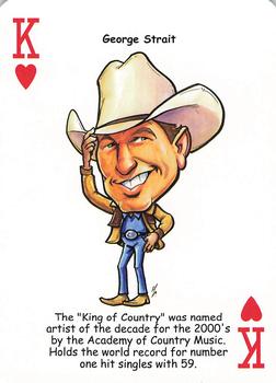 2019 Hero Decks Country Music Legends Playing Cards #K♥ George Strait Front