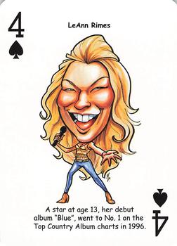 2019 Hero Decks Country Music Legends Playing Cards #4♠ LeAnn Rimes Front