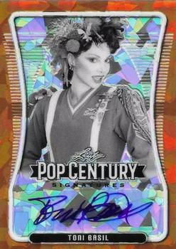 2020 Leaf Metal Pop Century - Vinyl Signs Crystals Orange #VS-TB1 Toni Basil Front