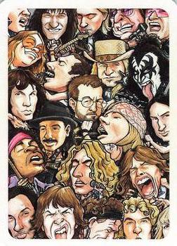 2019 Hero Decks Rock 'n Roll: A Tribute to Rock Playing Cards #3♠ Neil Young Back