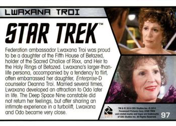 2014 Rittenhouse Star Trek Aliens  #97 Lwaxana Troi Back