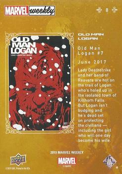 2019 Upper Deck Marvel Weekly #8 Old Man Logan Back