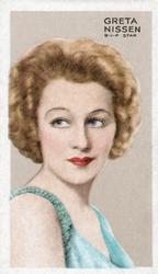 1935 Gallaher Stars of Screen & Stage #40 Greta Nissen Front