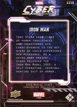 2020 Upper Deck Marvel Cyber #1110 Iron Man Back