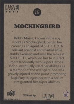 2020 Upper Deck Marvel Ages #217 Mockingbird Back