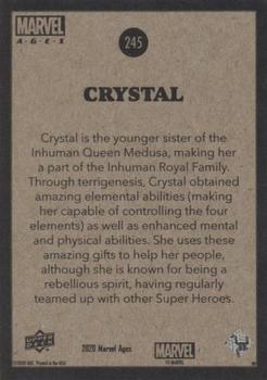 2020 Upper Deck Marvel Ages #245 Crystal Back