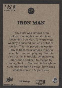 2020 Upper Deck Marvel Ages #278 Iron Man Back