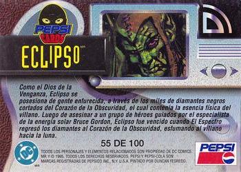 1995 DC Comics Pepsi #55 Eclipso Back