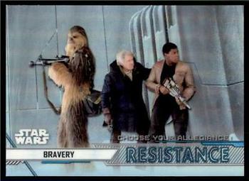 2020 Topps Chrome Star Wars Perspectives Resistance vs. the First Order - Choose Your Allegiance: Resistance #CR-5 Bravery Front