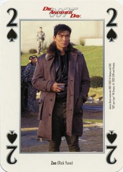 2002 Cartamundi James Bond Die Another Day Playing Cards #2♠ Zao (Rick Yune) Front