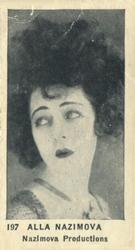 1922 Tobacco Products Corp Film Stars (C142) #197 Alla Nazimova Front