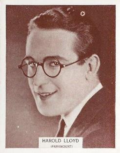1933 Wills's Famous Film Stars (Medium Size) #70 Harold Lloyd Front