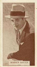 1933 Wills's Famous Film Stars (Small Images) #38 Warner Baxter Front