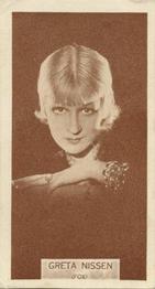 1933 Wills's Famous Film Stars (Small Images) #49 Greta Nissen Front