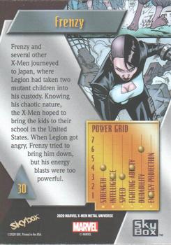 2021 SkyBox Metal Universe Marvel X-Men #30 Frenzy Back