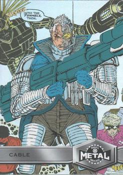 2021 SkyBox Metal Universe Marvel X-Men #113 Cable Front