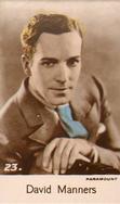 1935 C & T Bridgewater Film Stars (4th Series) #23 David Manners Front