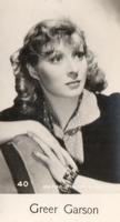 1940 C & T Bridgewater Film Stars (8th Series) #40 Greer Garson Front