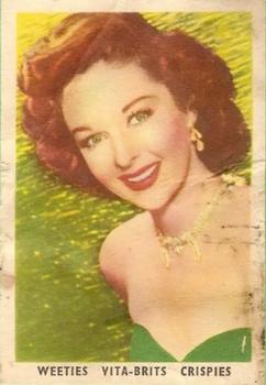 1955 Cereal Foods Popular Film Stars (Australian) - Crispies Vita-Brits Kornies #3 Susan Hayward Front
