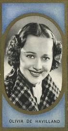 1938 Carreras Film Favourites #5 Olivia de Havilland Front