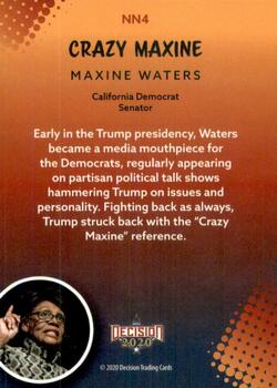 2020 Decision 2020 - Trump Nicknames #NN4 Maxine Waters Back