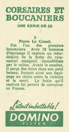 1961 Domino Corsaires et Boucaniers (Corsairs and Buccaneers) (French) #3 Pierre Le Grand Back