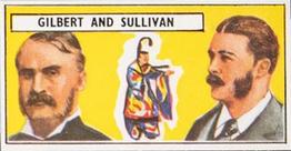 1966 Lyons Maid Famous People #33 Gilbert and Sullivan Front