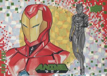 2020 Upper Deck Marvel Anime - Hyper Mosaic #3 Iron Man Front